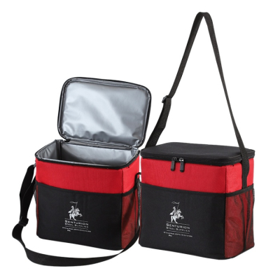 Hot Selling Camping Aluminium Foil Waterproof Thermal Lunch Tote Insulated Cooler Lunch Bag With Shoulder Strap 