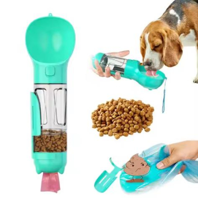 Pets Outdoor Travel Feed Bottles Dogs Cups Portable Custom Cats Travel Dog Drinking Feeding Cup Drink Plastic Water Bottle 