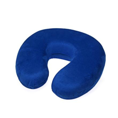 Memory Foam Neck Pillow Cheap Price Custom U-shape Travel 100% Polyester Pillow Massager Knitted Travelling Airplane Car 