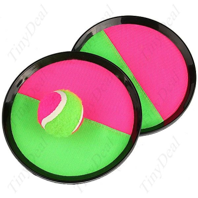 Interactive Outdoor Toys Amusement Park Fitness Parent-Child Sports Paddle Throw Catch Game Set Sticky Racket Sucker Ball 