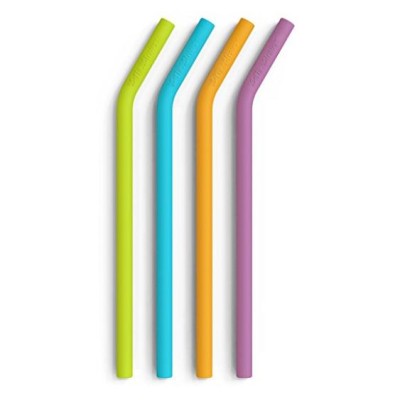 Drinking Straws New Product Ideas Barware Accessories Eco Friendly Reusable Food Grade Silicone Bent Straw 