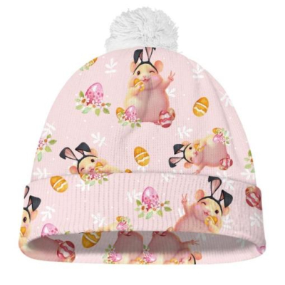 High quality black color polynesia adult beanies 