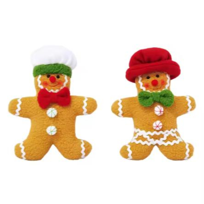 Christmas Gingerbread Man Christmas Decorations Mall Window Christmas Pendants Fabric Five-star Gingerbread Man Doll Wholesale 