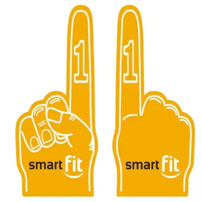 Professional Sponge Cheering Foam Hand Custom Logo Foam Finger Print Cheering Foam Hand Fingers 