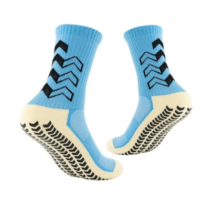 High Quality Soccer Sport Men Crew Socks Non-slip Custom Grip Professional Training Football Socks 