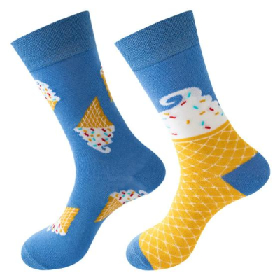 Unisex Elastic Breathable Cotton Crew Socks Customized Funny Happy Cartoon Animal Design Fun Logo Custom Comfortable Knitted 