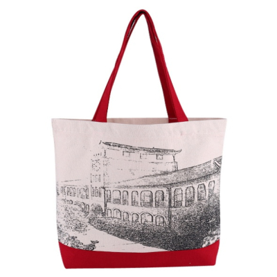 Custom Printing logo Burlap Linen Handbag Jute Portable Shopping Gift Bag Women Waterproof Retro Linen Tote Bag 