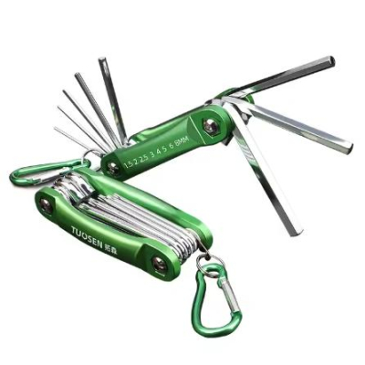 Factory Direct Sales Hardware Tools Hexagon Wrench Set Folding Hexagon Wrench Screwdriver Auto Repair Hexagon Wrench 