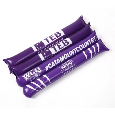 PromotionCustom Design Sports Events Inflatable Clap Hand Fan Noise Maker Bam Bam Thunder Cheering Sticks 