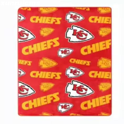 Custom Personalized Football Blanket, Fleece Throw Blankets, Football Gift for Dad, Husband, Son, Kid, Team 