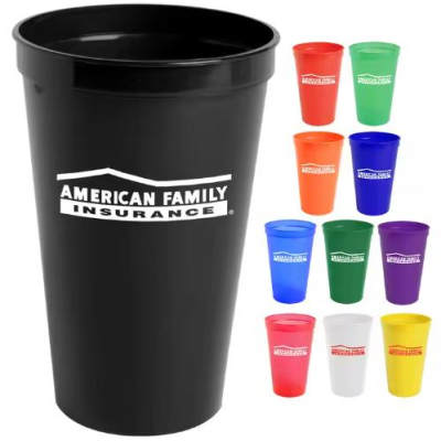 Promotional Custom 12oz 24oz 16 oz Custom Stadium Cups Plastic Personalized Beer Wedding Party Event Cup