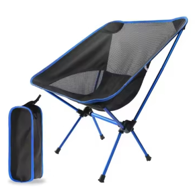 Ultralight Portable Camping Chair,Hot Sell Heavy Duty 150kgs Capacity Beach Chair,Outdoor Lightweight Folding Moon Chair 