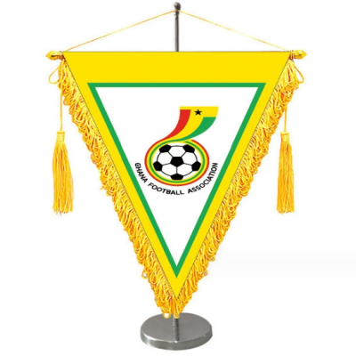 Custom Printed Sports Suspension Car Mirrors Suspension Flags Pennants Football Club Flags 