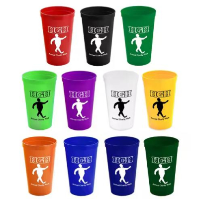 Promotional Custom 12oz 24oz 16 oz Custom Stadium Cups Plastic Personalized Beer Wedding Party Event Cup 