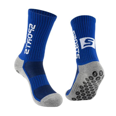 Custom logo Basketball Men Crew Non-Slip Athletic Socks Youth Football Grip Socks Sport Anti-slip Soccer Socks 