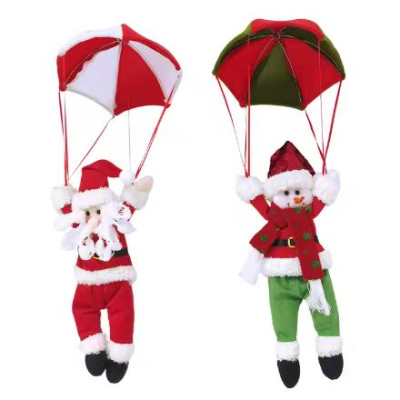 Merry Christmas 2025 Christmas Decoration Parachute Santa Claus Pendant Navidad New Year Gift Kids Christmas Xmas Noel 