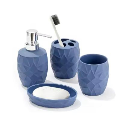 High Quality Modern Design Plastic Bathroom Set Durable Bathroom Products Bath Accessories Pretty Bath Accessories 