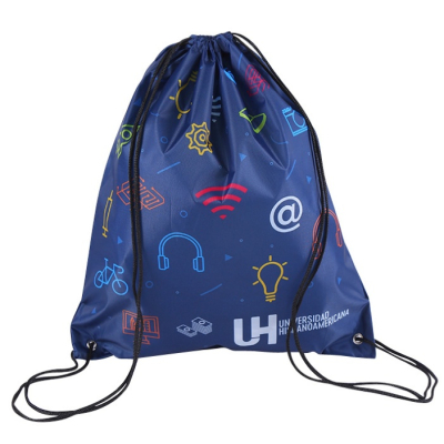 Customized 210d/420d Polyester Drawstring Bag,nylon Backpack with Custom logo 