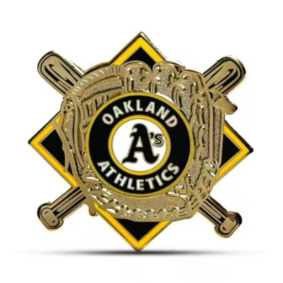 Factory Wholesale Logo Design Badges Round Shape Zinc Alloy Metal Custom Hard Enamel Lapel Pins 