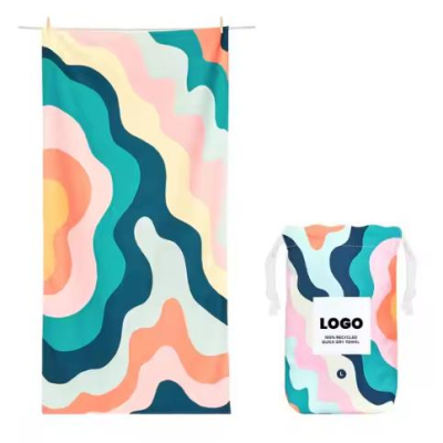 100% Cotton Custom Printed Cabana Stripe Pool Swim Towel Bath Towel Beach Towel