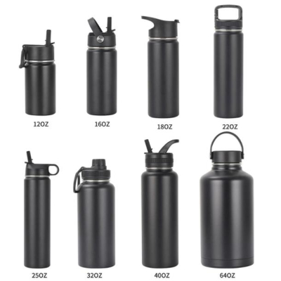 Multi Sizes Stainless Steel Tumbler Insulated Vacuum Flask Sports Water Bottle with Sports Lids 
