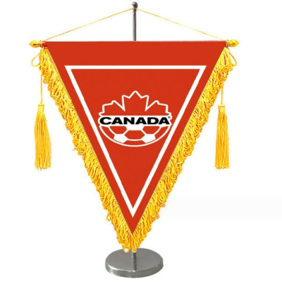 Custom Printed Sports Suspension Car Mirrors Suspension Flags Pennants Football Club Flags 