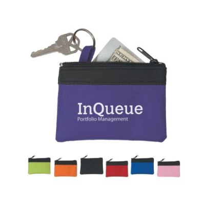 Custom Logo and Colour Small Canvas Coin Purse Wallet With Zipper for Kid Girl Women Men Man 