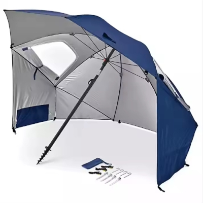 Talent Custom logo Designed Sombrilla De Playa Outdoor Waterproof Beach Umbrella for Summer 