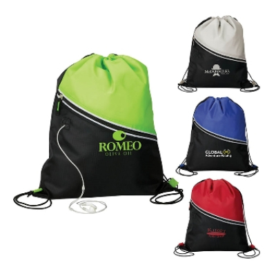 Custom Design Fieldhouse Drawstring Cooler Bag Insulated Pinic Lunch Cooler Thermal Bag 