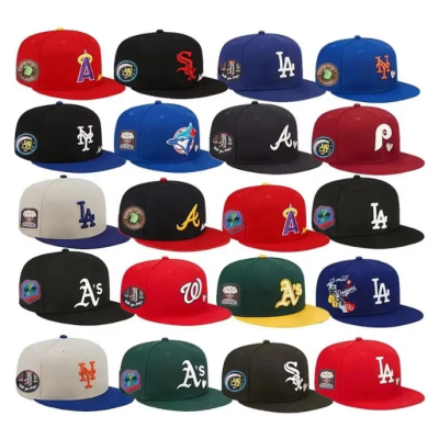 Factory Cheap New Original High Quality Black Vintage Polyester Snapback Fitted Closed Baseball Hat Gorras Cap for Men