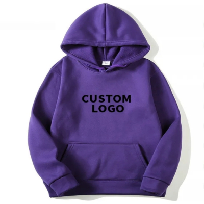 Wholesalemenick 460 Gsm Hoodie Cottonclassiclogo Hoodie Unisex Purple Oversized Hoodie Short Sleeve with Patch Casual Men Hooded 