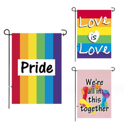 New Design Seasonal Beach Burlap Garden Flags for Home Yard Outdoor Welcome Decoration 
