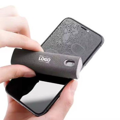 Custom Touchscreen Mist Cleaner: 2-in-1 Spray & Microfiber Cloth for Phones, Laptops & Tablets - Ideal Promo Gift 