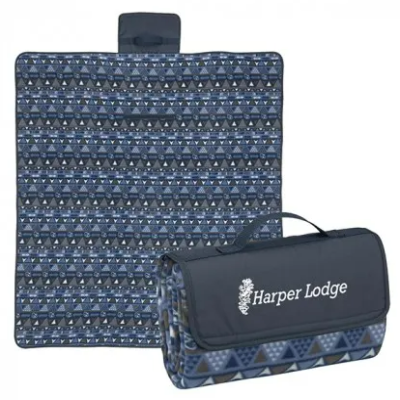 Custom Printing Soft Foldable Waterproof Outdoor Picnic Camping Hiking Blanket Mat With Pocket 