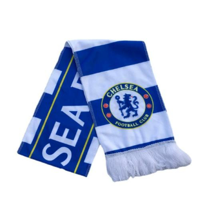 Best Selling Low MOQ Custom Sport Football Club Fans Souvenir Soccer Scarf 